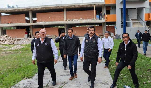 Rector de la UAT supervisa en el Campus Sur obras de infraestructura
