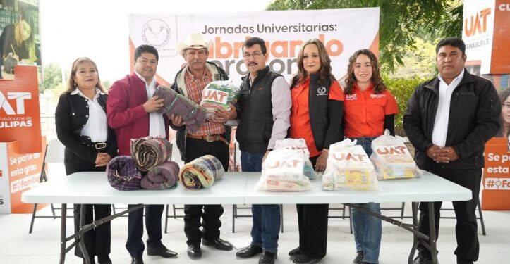 Rector de la UAT inaugura las jornadas “Abrigando Corazones”