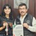 Felicita Dámaso Anaya a exitosa esgrimista de la UA