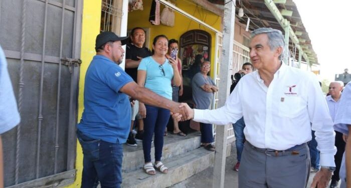 Va gobernador Américo Villarreal a Reynosa. «No están solos» les expresa a sus habitantes