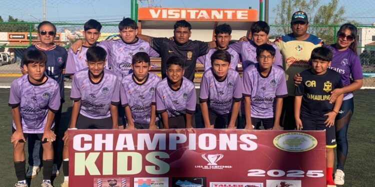 En la Champions Kids. Panteritas jr. da catedra de buen futbol y aplasta 4 a 0, a CEFOR