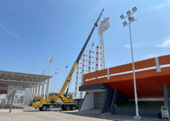 Inicia cambio de iluminación en el Estadio Marte R. Gómez