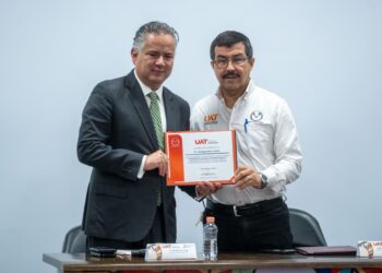 Santiago Nieto y Rector de la UAT, fortalecen de la propiedad intelectual en Tamaulipas